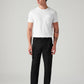 Men's Black Authentic Relaxed Straight Fit Mid Rise Cargos - Front View