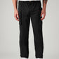 Men's Black Authentic Relaxed Straight Fit Mid Rise Cargos - Front View