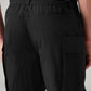 Men's Black Authentic Relaxed Straight Fit Mid Rise Cargos - 20 View