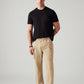 Men's Beige Authentic Relaxed Straight Fit Mid Rise Cargos - Styleshot View