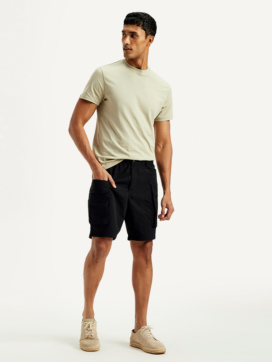 Men's Solid Regular Fit Shorts - Styleshot View
