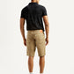 Men's Khaki Tapered Shorts - Back View