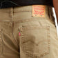 Men's Khaki Tapered Shorts - Detail View