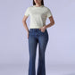 Women's 726 Blue Flared Fit High Rise Redloop Jeans - Styleshot View