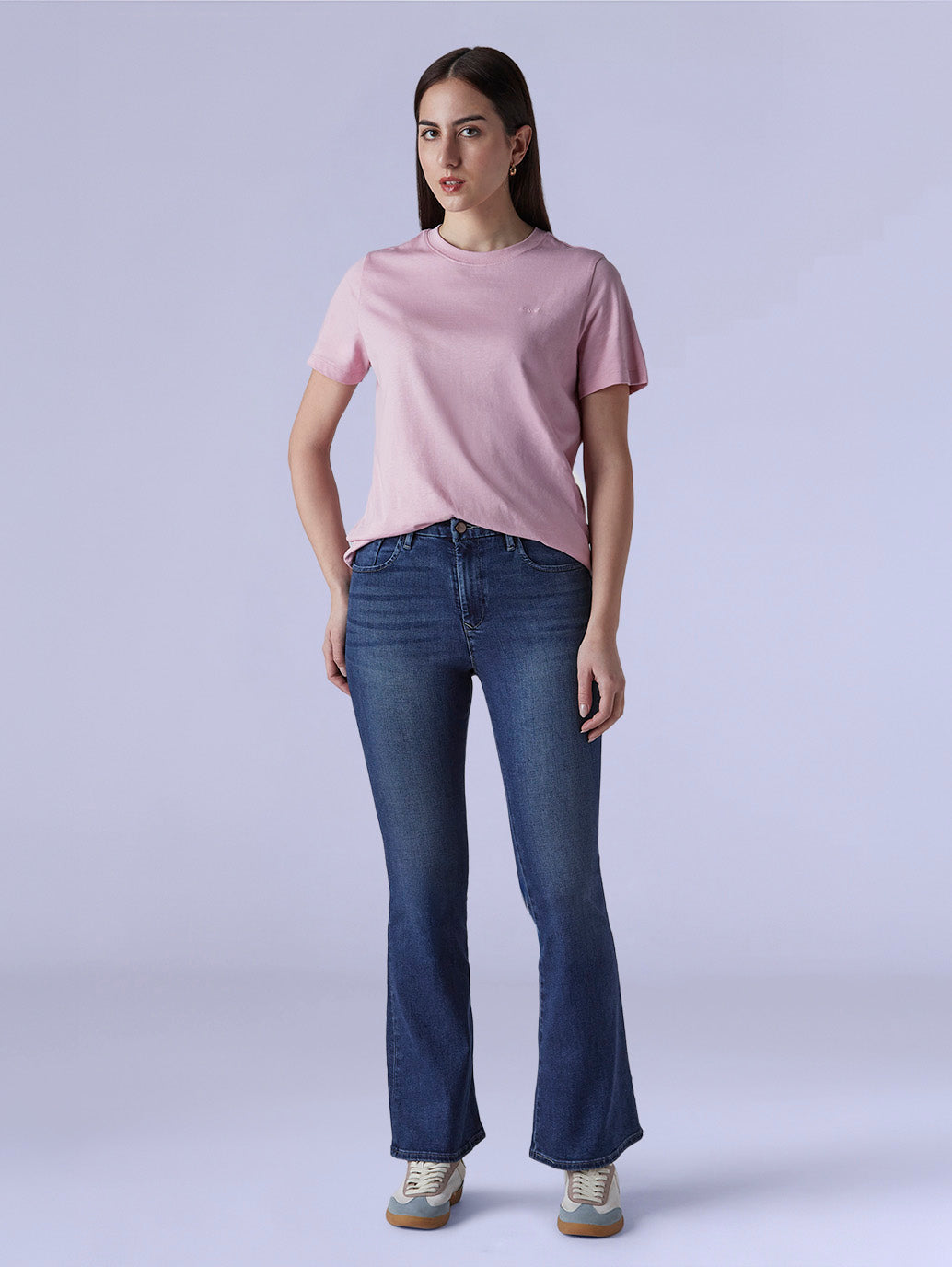 Women's 726 Indigo Flared Fit High Rise Redloop Jeans - Front View