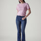 Women's 726 Indigo Flared Fit High Rise Redloop Jeans - Logo View