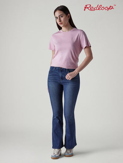 levi's Women's 726 Indigo Flared Fit High Rise Redloop Jeans-picture-42