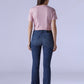 Women's 726 Indigo Flared Fit High Rise Redloop Jeans - Back View