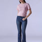 Women's 726 Indigo Flared Fit High Rise Redloop Jeans - Styleshot View