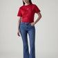 Women's 726 Light Indigo Flared Fit High Rise Redloop Jeans - Front View
