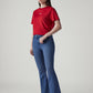 Women's 726 Light Indigo Flared Fit High Rise Redloop Jeans - Side View
