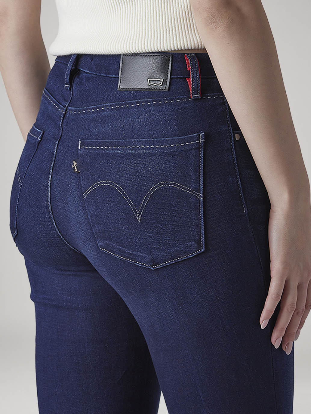 Women's 726 Dark Indigo Flared Fit High Rise Redloop Jeans - 20 View