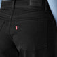 Women's 726 Black Flared Fit High Rise Redloop Jeans - Detail View