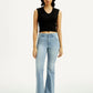 Women's Redloop 726 Light Indigo Flared Fit High Rise Jeans - Front View