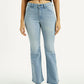Women's Redloop 726 Light Indigo Flared Fit High Rise Jeans - Front View
