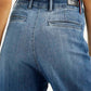 Women's Redloop Blue Loose Fit High Rise Jeans - Detail View