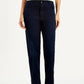Women's Redloop Dark Blue Ribcage Straight Fit High Rise Jeans - Front View