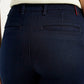 Women's Redloop Dark Blue Ribcage Straight Fit High Rise Jeans - Detail View