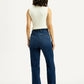 Women's Redloop Dark Blue Ribcage Straight Fit High Rise Jeans - Back View