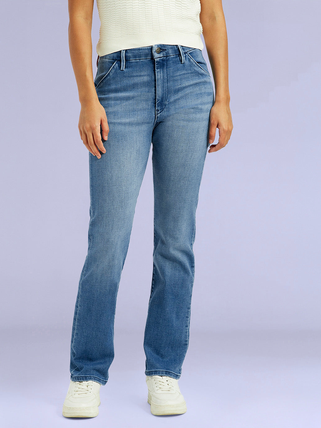 Women's Redloop Light Blue Wedgie Straight Fit Mid Rise Jeans - 32d294ac-a721-4c92-9647-0a597c9a8941 View