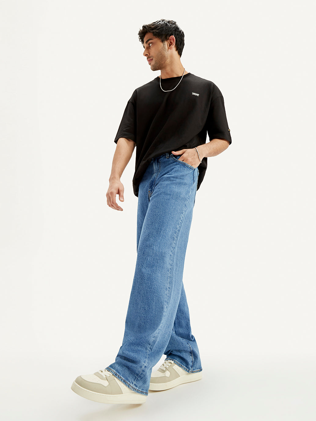 578 BAGGY UTILITY LIGHT BLUE JEANS