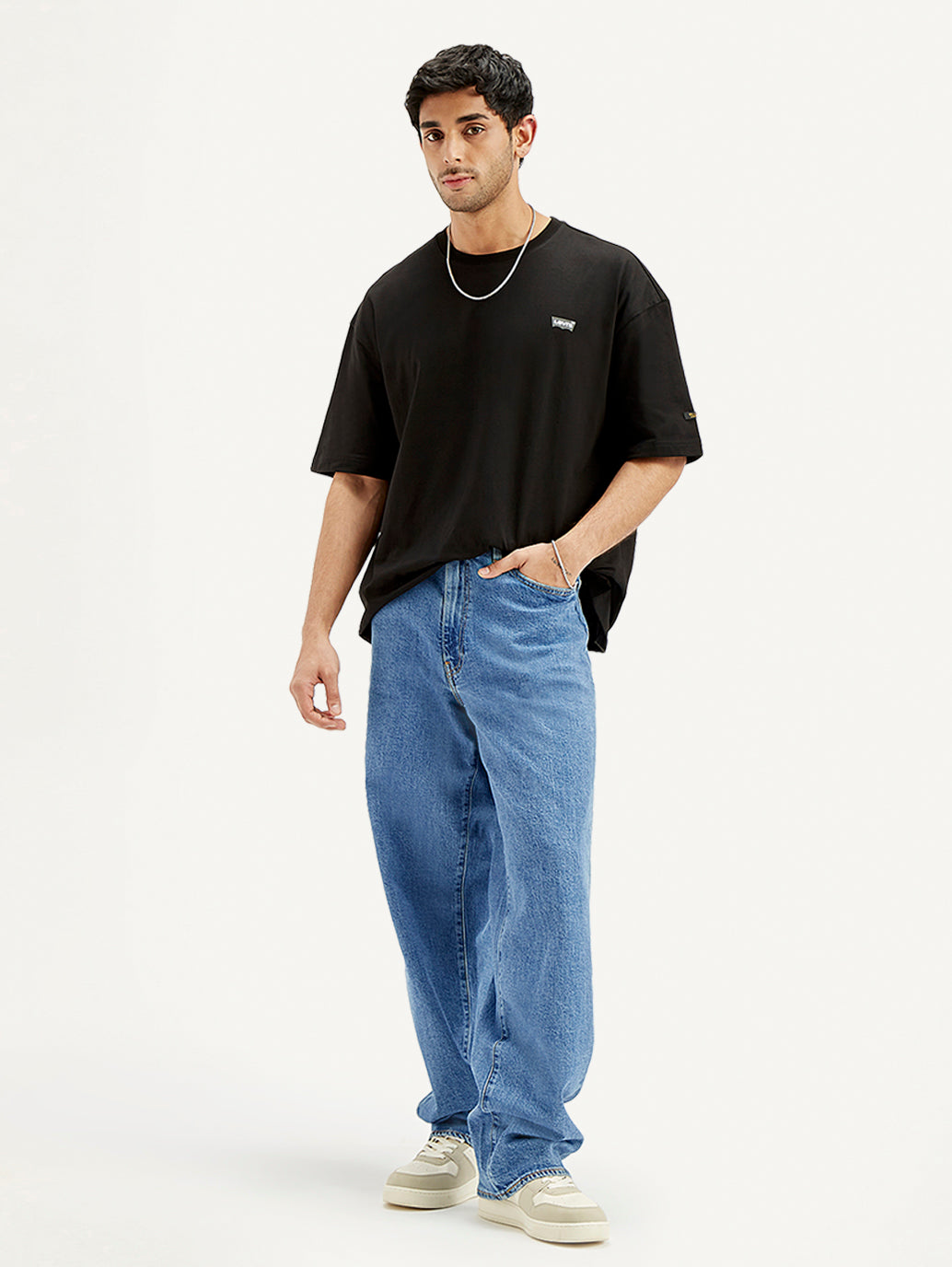 578 BAGGY UTILITY LIGHT BLUE JEANS