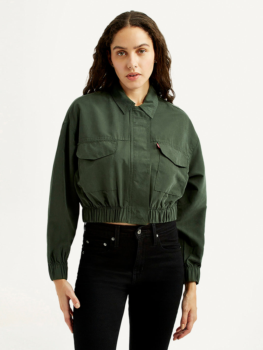 Women's Solid Regular Fit Trucker Jacket