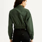 Women's Solid Regular Fit Trucker Jacket - Back View