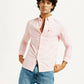 Men's Solid Slim Fit Oxford Shirt - Elevated View