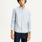 Men's Striped Slim Fit Oxford Shirt - Front View