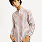 Men's Striped Slim Fit Oxford Shirt - Elevated View