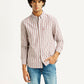 Men's Striped Slim Fit Oxford Shirt - Styleshot View