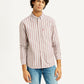 Men's Striped Slim Fit Oxford Shirt - Front View