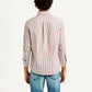 Men's Striped Slim Fit Oxford Shirt - Back View