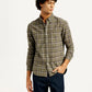 Men's Checkered Slim Fit Oxford Shirt - Styleshot View
