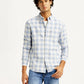 Men's Checkered Slim Fit Oxford Shirt - Styleshot View