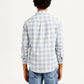 Men's Checkered Slim Fit Oxford Shirt - Back View