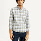 Men's Checkered Slim Fit Oxford Shirt - Styleshot View