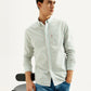 Men's Striped Slim Fit Oxford Shirt - Elevated View