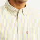 Men's Striped Slim Fit Oxford Shirt - Detail View