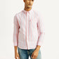 Men's Striped Slim Fit Oxford Shirt - Front View