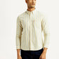 Men's Striped Slim Fit Oxford Shirt - Front View