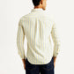 Men's Striped Slim Fit Oxford Shirt - Back View