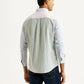Men's Striped Multicolor Slim Fit Shirt - Back View