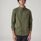Men's Striped Green Slim Fit Shirt - 96bb83a0-7c3a-4f92-986a-ce5472ec25b2 View
