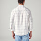 Men's Plaid Slim Fit Oxford Shirt - Back View