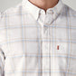 Men's Plaid Slim Fit Oxford Shirt - Detail View