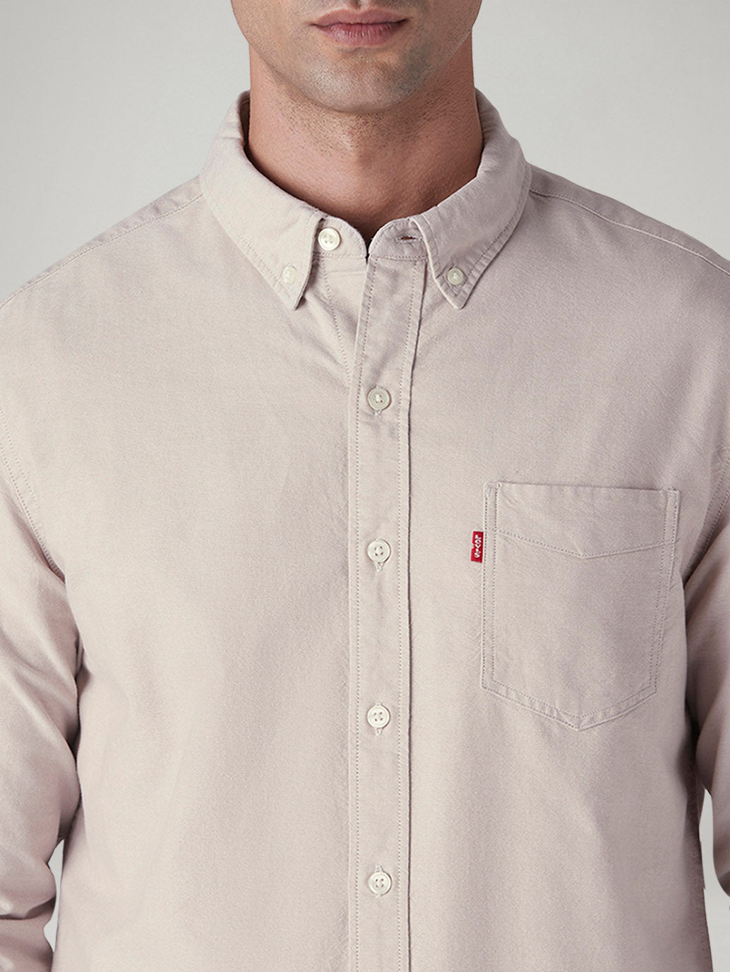 Men's Solid Slim Fit Oxford Shirt - 20 View