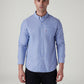 Men's Solid Slim Fit Oxford Shirt - Front View