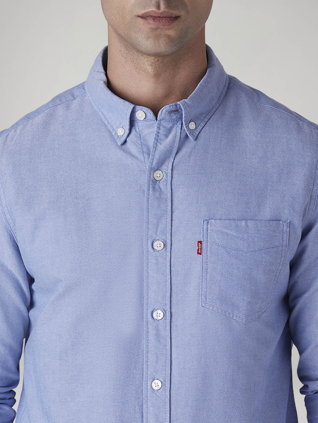 Men's Solid Slim Fit Oxford Shirt - 20 View